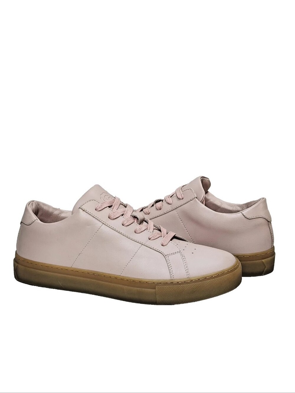 GREATS Royale Pink Leather Sneakers Sz 8 Blush Made In Italy Reign Brooklyn